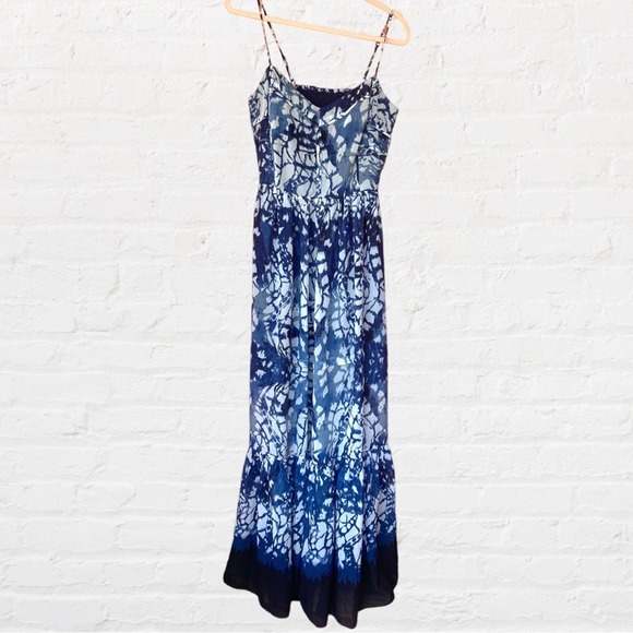 Betsey Johnson Dresses & Skirts - Betsey Johnson tie die blue and white maxi dress
